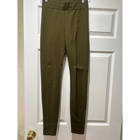rag & bone High Waisted Slim Fit Pull On Pants Olive Green Small - Picture 3 of 7